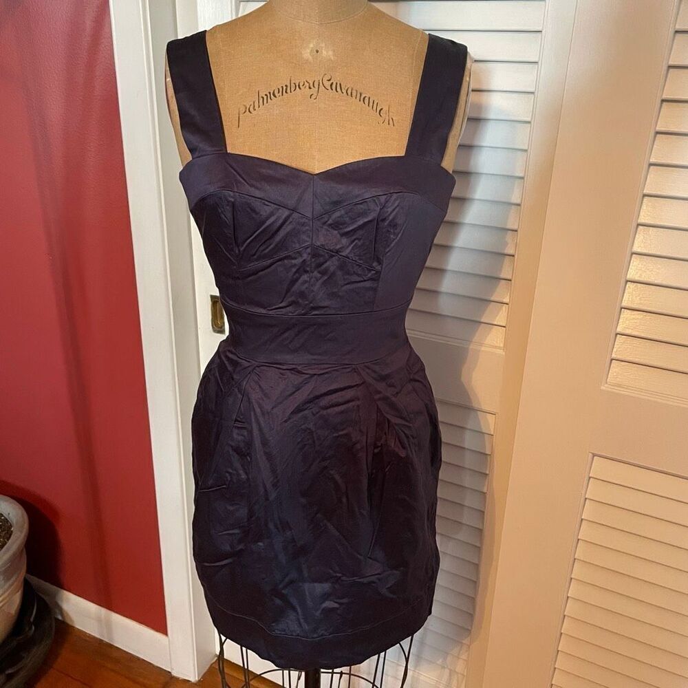 FRENCH CONNECTION | shiny purple mini dress 2
